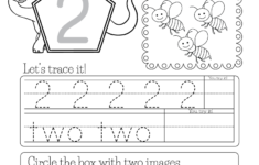 Number Two Worksheet - Free Kindergarten Math Worksheet For Kids