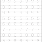 Number Worksheets For Children | Tracing Worksheets