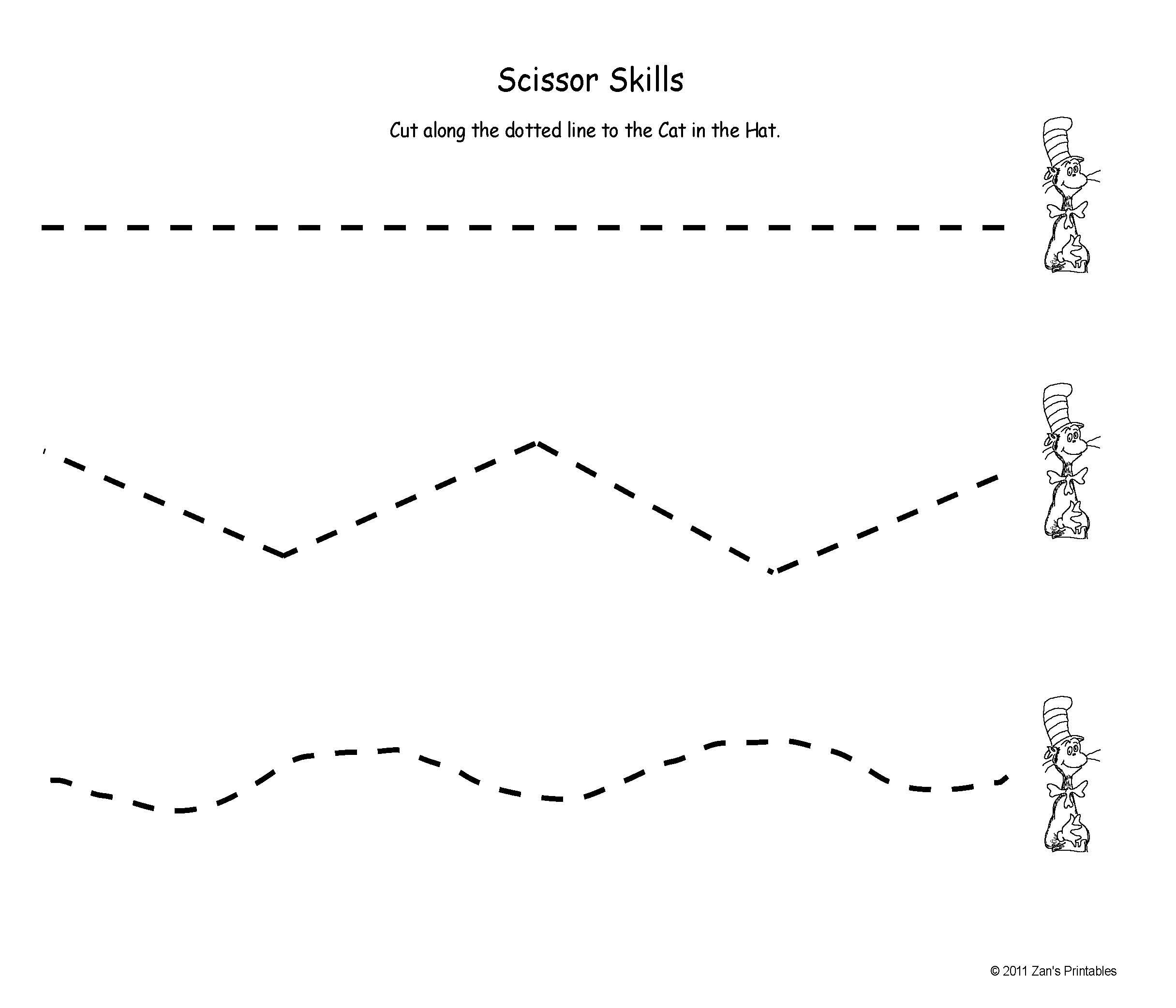 Preschool Worksheet Cutting
