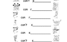 Preschool Can, Can't And Action Verbs - English Esl