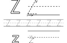 Preschool Letter Z Alphabet Learning Worksheet Printable