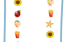 Preschool Printable Worksheets - Match The Same Objects - 1