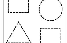 Preschool Tracing Pages | Shape Tracing Worksheets, Shape