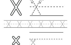 Preschoolers Can Color In The Letter X And Then Trace It