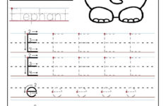 Printable Letter E Tracing Worksheets For Preschool
