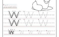 Printable Letter W Tracing Worksheets For Preschool