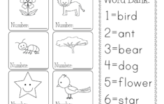 Printable Vocabulary Worksheet - Free Kindergarten English