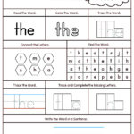 Sight Word The Printable Worksheet | Myteachingstation