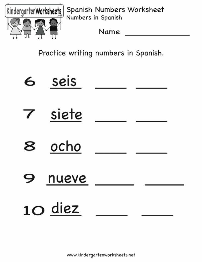 kindergarten spanish worksheets ma