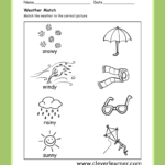 The Weather Activity Worksheets For Preschool Children