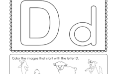 This Is A Letter D Coloring Worksheet. Kids Can Color The