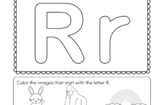 Letter R Preschool Worksheets