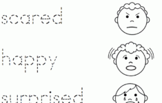 Trace And Match Feeling Worksheets For Children | Learning