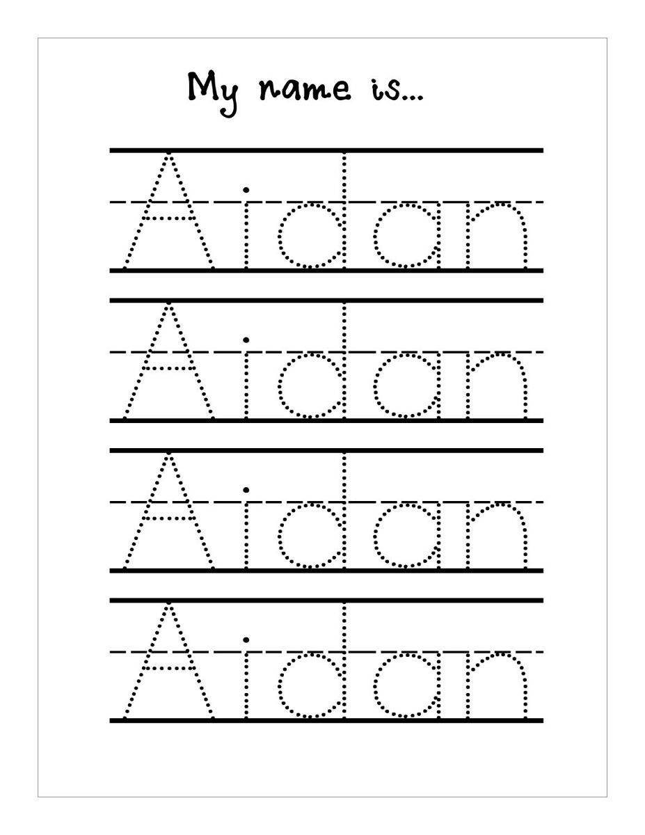 Trace Your Name Worksheets | Name Tracing Worksheets