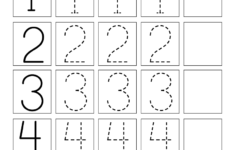 Traceable Numbers Worksheet - Free Kindergarten Math