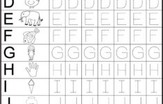 Tracing Letters A-M | Letter Tracing Worksheets, Preschool