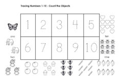 Tracing Numbers 1-10 Worksheets | Printable Preschool