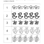 Tracing Numbers 1 5 For Kids | Preschool Counting Worksheets