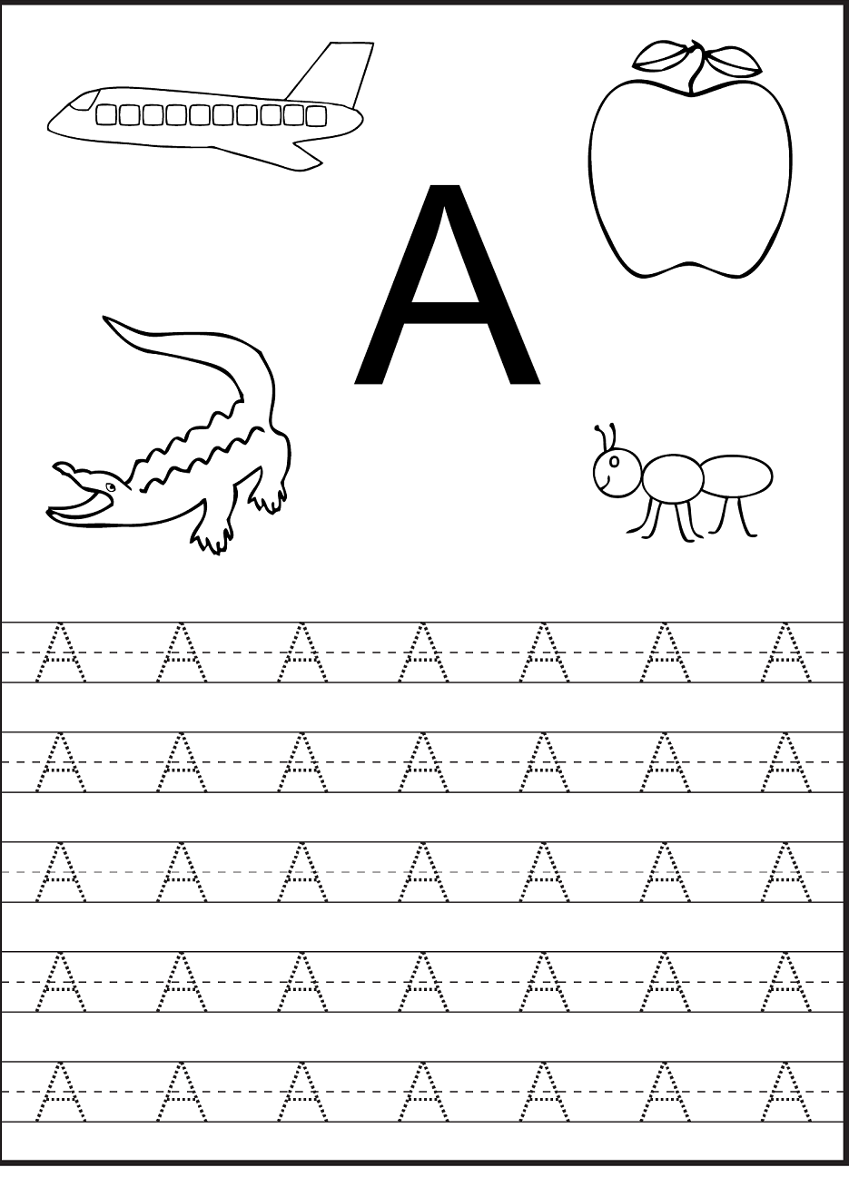 Tracing The Letter A Free Printable | Tracing Worksheets