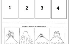 Volcano Sequencing Worksheet For Kids | Sequencing