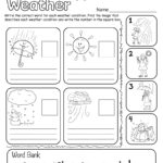 Weather Worksheet For Kids In 2020 | Weather Worksheets