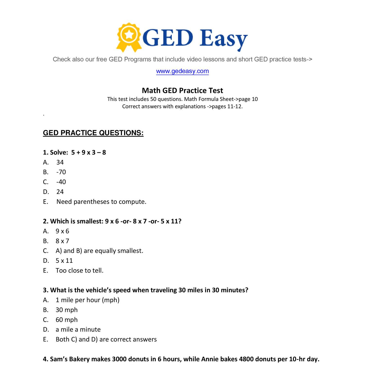 Week 15 Homework Adv Math- Printable-Ged-Math-Practice-Test2