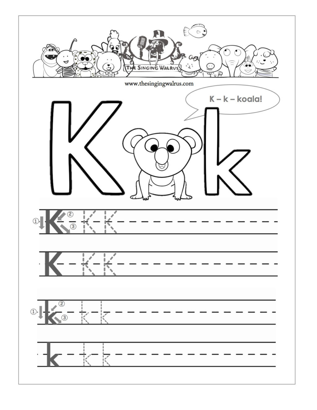 Worksheet ~ Worksheet Letter K Preschool Worksheets Free For