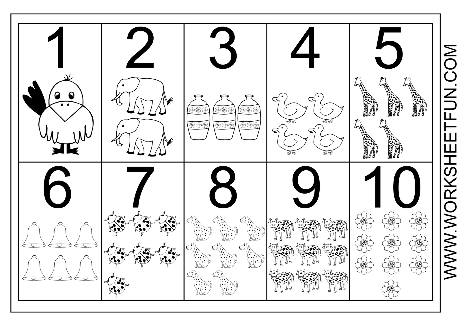 Worksheetfun - Free Printable Worksheets | Numbers Preschool