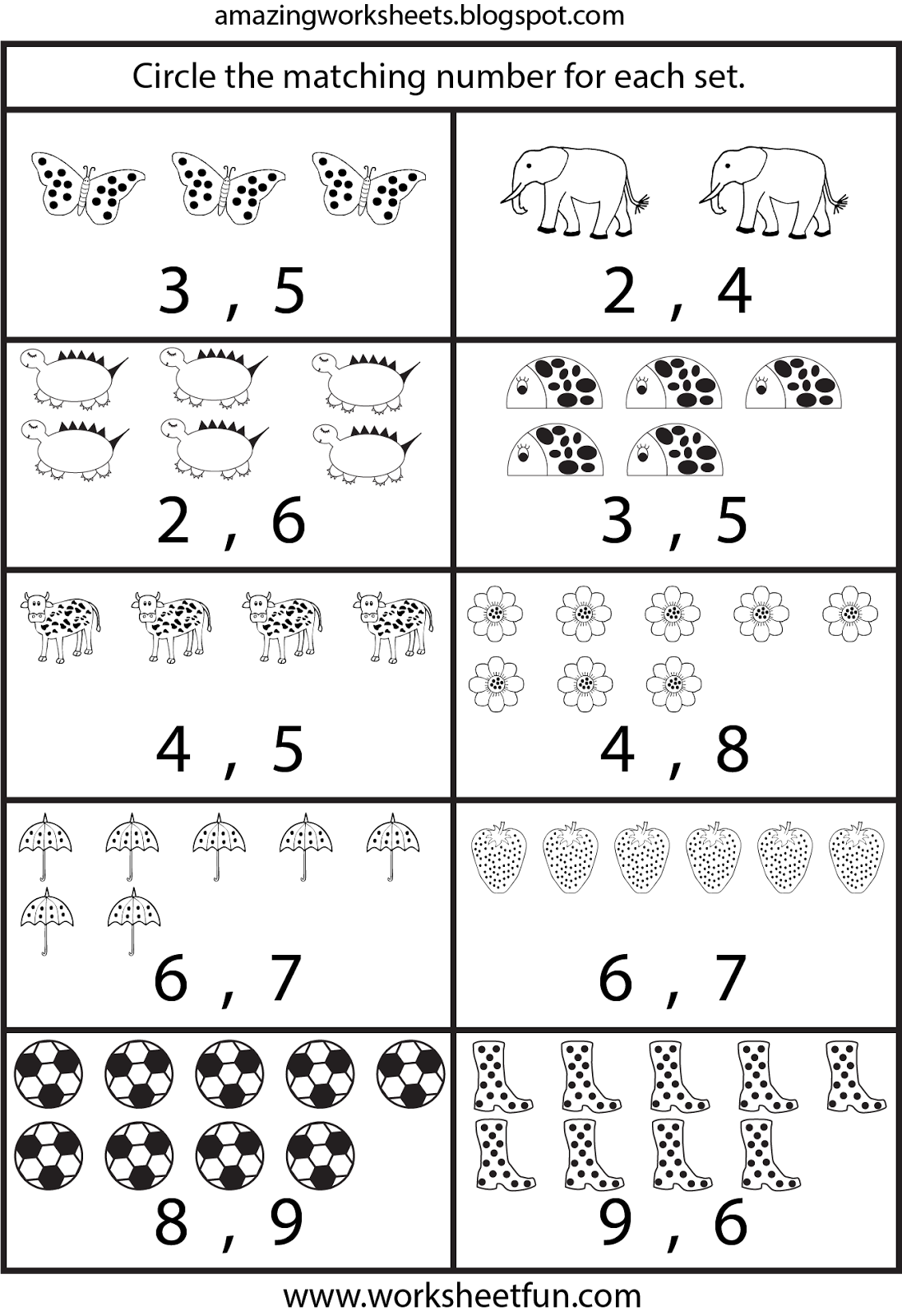Worksheetfun - Free Printable Worksheets | Preschool Math
