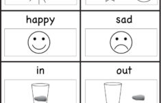 Worksheets For 4 Years Old Kids | Opposites Preschool