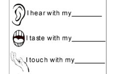 Worksheets For Kindergarten English | Senses Preschool