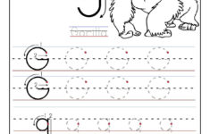Worksheets For Preschoolers | Printable Letter G Tracing