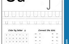 Writing Letter U. Worksheet. Writing A-Z, Alphabet
